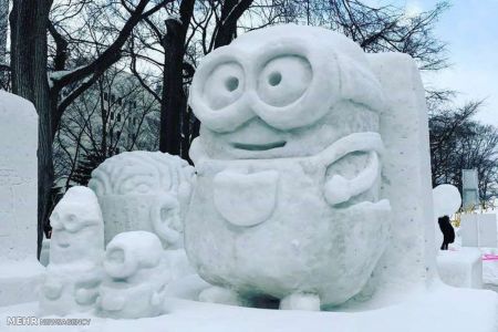 اخبار,اخبار گوناگون,جشنواره مجسمه های یخی در ژاپن
