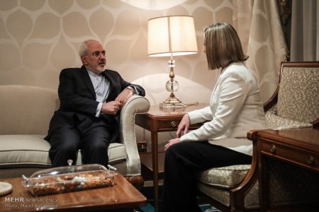 اخبار,عکس خبری, دیدار وزیر امور خارجه ایران با مسئول سیاست خارجی اتحادیه اروپا