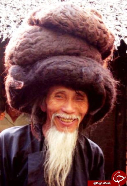 مردی با طولانی‌ترین موهای جهان