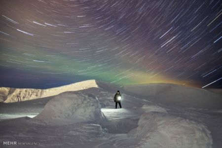 اخبار,اخبار گوناگون,تصاویر زیبا از شفق قطبی در ارتفاعات روسیه