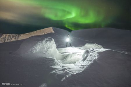 اخبار,اخبار گوناگون,تصاویر زیبا از شفق قطبی در ارتفاعات روسیه