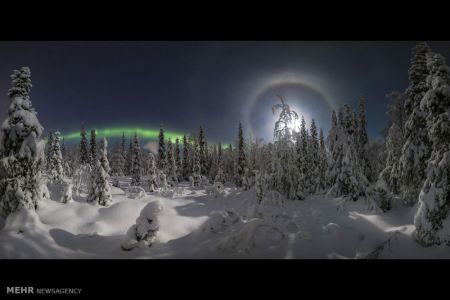 اخبار,اخبار گوناگون,تصاویر زیبا از شفق قطبی در ارتفاعات روسیه
