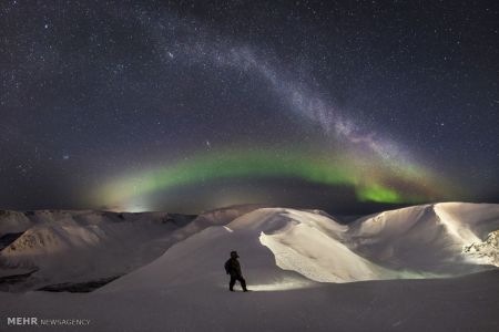 اخبار,اخبار گوناگون,تصاویر زیبا از شفق قطبی در ارتفاعات روسیه