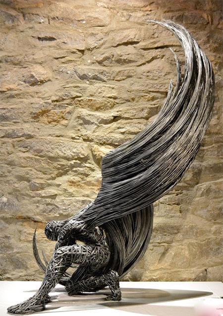 اخبار,اخبارگوناگون, خلق آثاری زیبا و خلاقانه با استفاده از سیم‌ مفتول