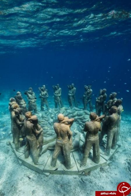 اخبار,اخبارگوناگون, شگفت انگیزترین مجسمه‎های آبی دنیا در دل اقیانوس