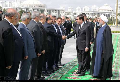  اخبارسیاسی ,خبرهای سیاسی , دیدار رئیس جمهوری ترکمنستان از روحانی