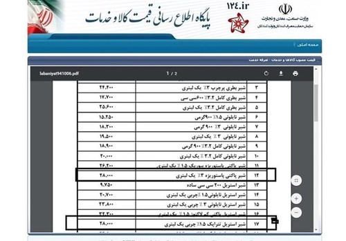   اخبار اقتصادی ,خبرهای اقتصادی , شیر