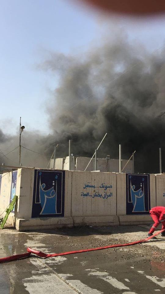 اخبار,اخبار بین الملل,آتش سوزی در انبار محل نگهداری آرای انتخابات عراق