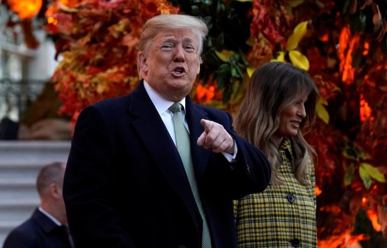 عکس خبری,ترامپ و همسرش در مراسم هالووین