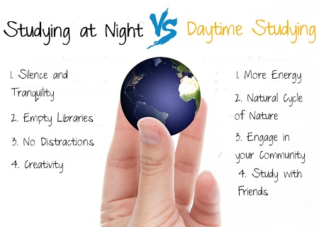 فایده مطالعه در شب, تفاوت درس خواندن در شب و روز, بهترین زمان مطالعه