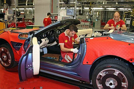 ماشین فراری,خودرو Ferrari,تصاویر کارخانه فراری