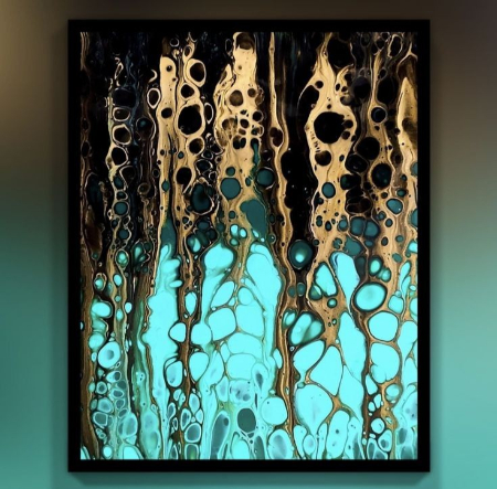 نقاشی آبستره,تکنیک آبستره اکرولیک