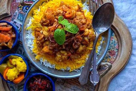 میگو پلو غذاهای محلی بوشهر