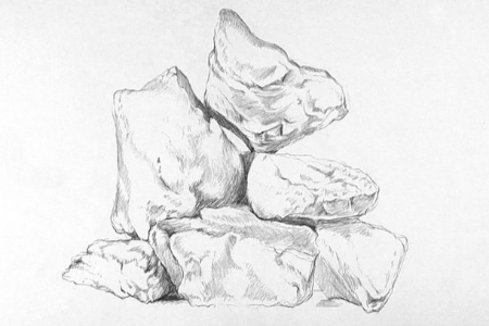 نقاشی طرح صخره روی دیوار,آموزش نقاشی طرح صخره