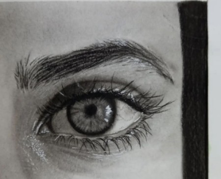 مدل چشم با سیاه قلم,مدل چشم برای سیاه قلم,طرح چشم برای نقاشی سیاه قلم