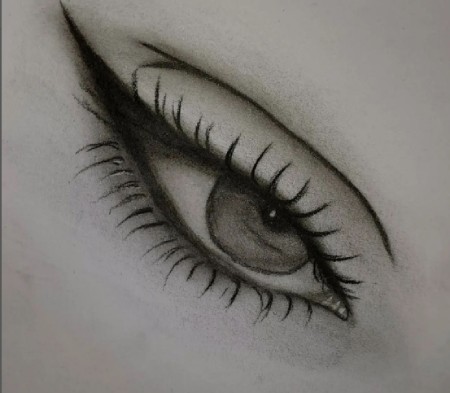 مدل چشم با سیاه قلم,مدل چشم برای سیاه قلم,طرح چشم برای طراحی سیاه قلم