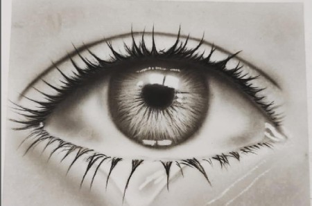 مدل چشم با سیاه قلم,مدل چشم برای سیاه قلم,طرح چشم برای نقاشی سیاه قلم
