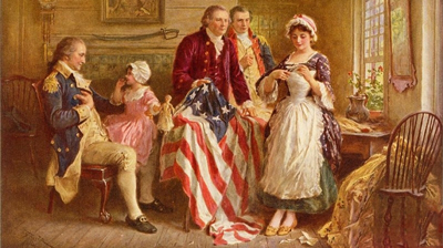 اختراع گیوتین, پرچم آمریکا