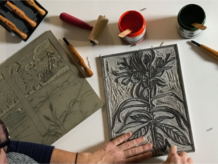 حکاکی لینولئوم, چاپ لینوکات