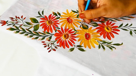 دوره نقاشی روی پارچه, تکنیک‌های نقاشی روی پارچه
