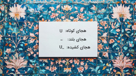 وزن عروضی, شعر فارسی