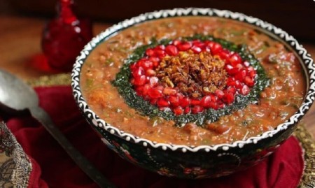 غذاهای محلی شیراز ,انواع غذاهای محلی شیراز ,آش انار شیراز