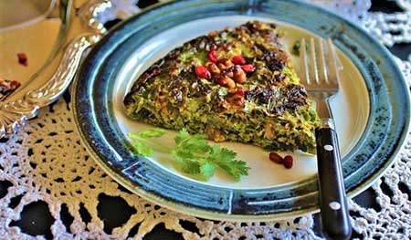 کوکوی پاغازه کرمانشاه,غذای سنتی کرمانشاه