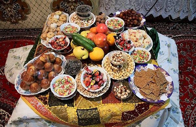 آداب و رسوم شب یلدا, رسوم شب یلدا در اصفهان