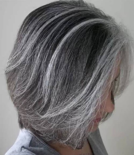 موی خاکستری,مدل موی خاکستری زنانه