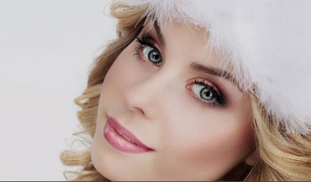 آموزش تصویری یک آرایش ساده مخصوص زمستان
