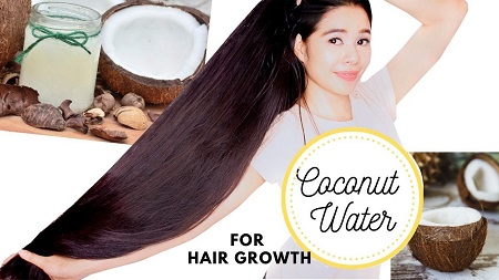 نوشیدنی انرژی زا برای تابستان, فواید آب نارگیل برای موی سر, روش استفاده از آب نارگیل برای مو
