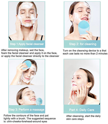 مزایای برس پاکسازی صورت, روش استفاده از برس پاکسازی صورت, برس پاکسازی صورت دستی