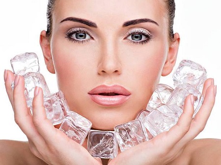 بهترین مواد طبیعی برای یخ تراپی, ماسک یخ برای جوانسازی صورت, مضرات یخ برای پوست صورت