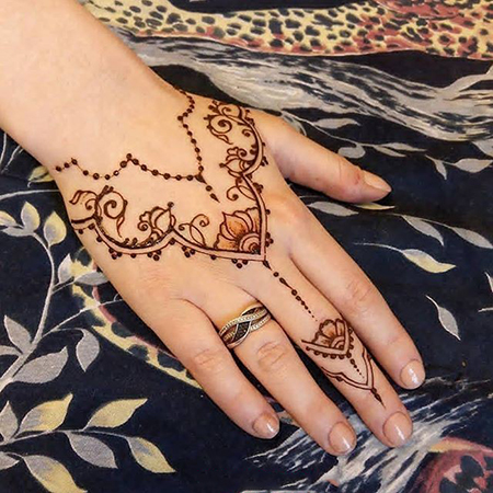 طراحی حنا روی دست،طراحی حنا روی دست عروس های هندی،طراحی حنا