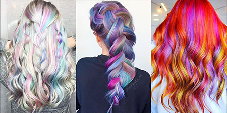 رنگ مو پری دریایی, جذاب ترین رنگ موهای فانتزی, رنگ موی پری دریایی برای موهای تیره