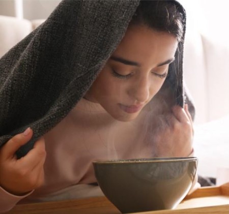 بهبود گردش خون با بخار