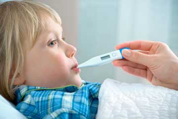 تب در کودکان,درمان تب کودک