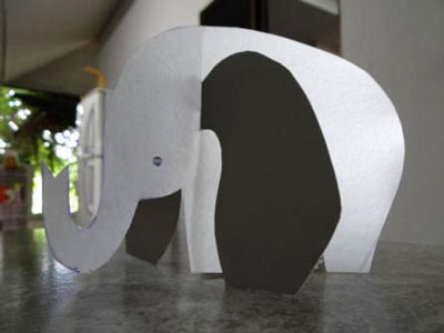 کاردستی فیل با مقوا,کاردستی فیل با کاغذ