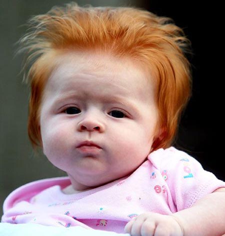 قرمز شدن موی نوزادان,دلیل قرمز شدن موی نوزادان,دلایل قرمزی مو