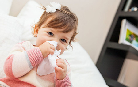 درمان سریع سرماخوردگی, نکاتی درباره سرماخودرگی کودکان
