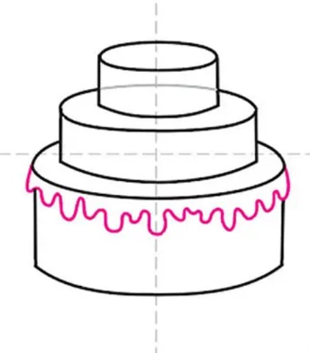 کشیدن نقاشی کیک تولد,آموزش کشیدن نقاشی کیک تولد,آموزش نقاشی کیک تولد