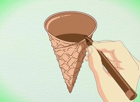 نقاشی بستنی,آموزش نقاشی بستنی کارتونی,نقاشی از بستنی