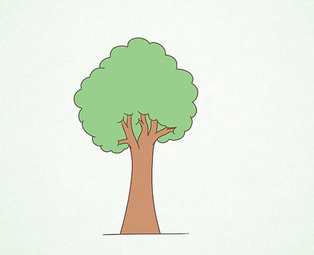 نقاشی درخت,نقاشی درخت با مداد,نقاشی درخت ساده