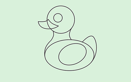 نقاشی جوجه اردک,نقاشی اردک,آموزش نقاشی به کودکان