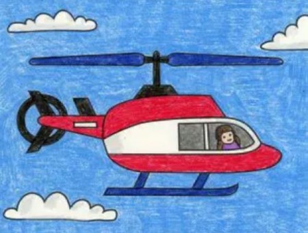 نقاشی هلیکوپتر