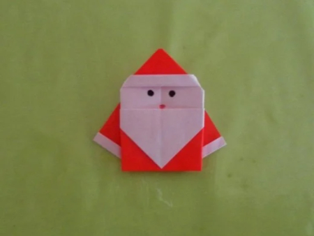 آموزش مرحله به مرحله اوریگامی بابانوئل