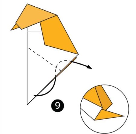 روشی ساده برای ساخت اوریگامی گنجشک