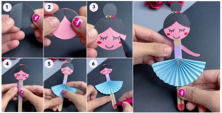 کاردستی ادمک بهم چسبیده