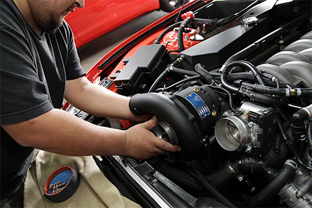 تقویت موتور خودرو, راه تقویت موتور خودرو, نصب سوپر شارژ برای تقویت موتور خودرو