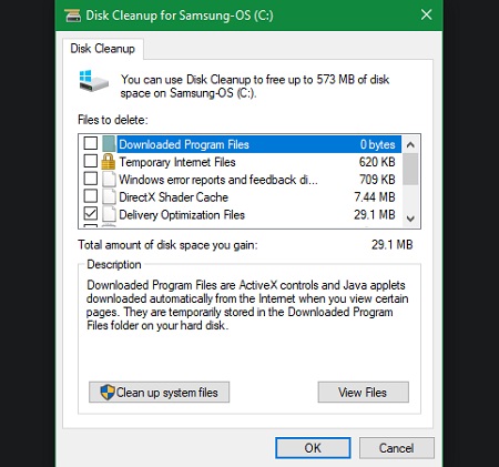 ابزار Disk Cleanup برای پاکسازی ویندوز 10, برنامه پاکسازی ویندوز 10, رفرش کردن ویندوز